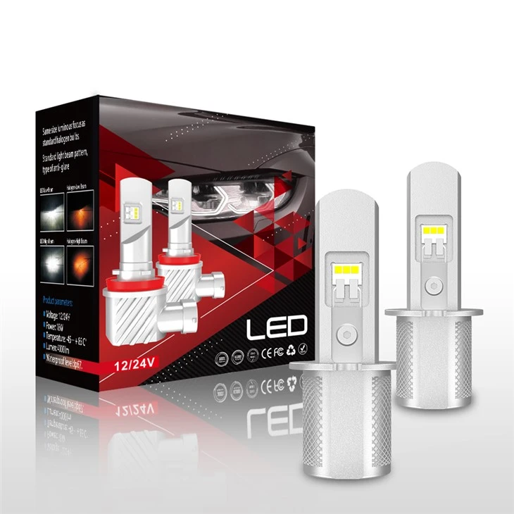 高性能ファンレス LED ヘッドライト 1:1 デザイン プラグ アンド プレイ H3